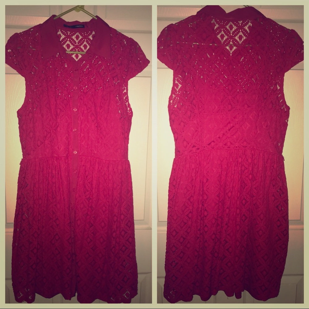 Maurice’s Pink Button Up Dress